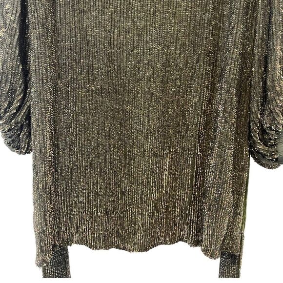 Retrofete Grace Green Sequin Dress Size L - Picture 7 of 13